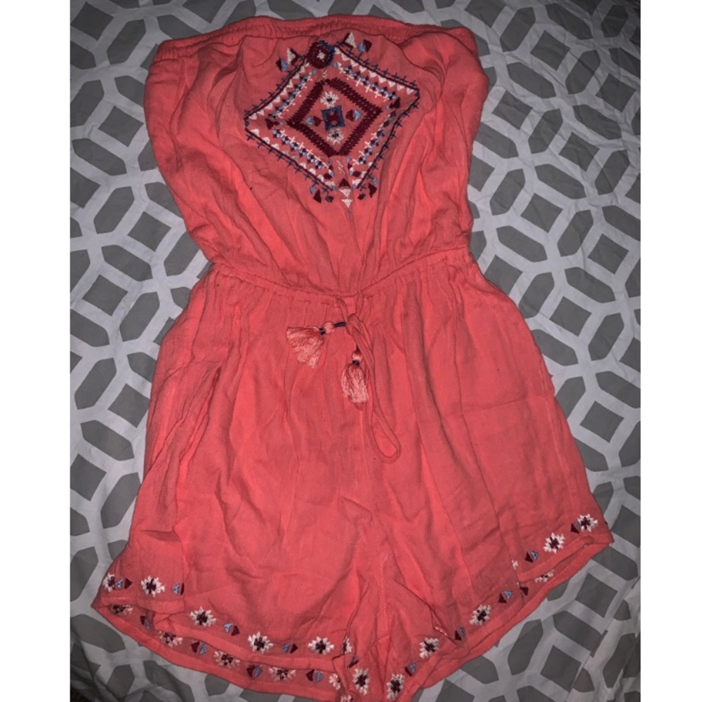 Hollister strapless romper